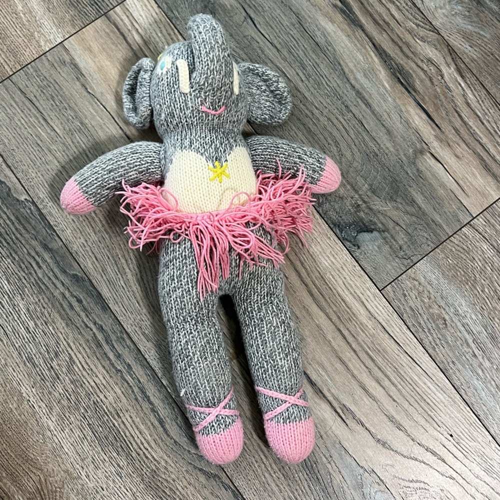 Blabla Kids Josephine the Elephant Doll Mini 12" Stuffed Animal Hand Knit